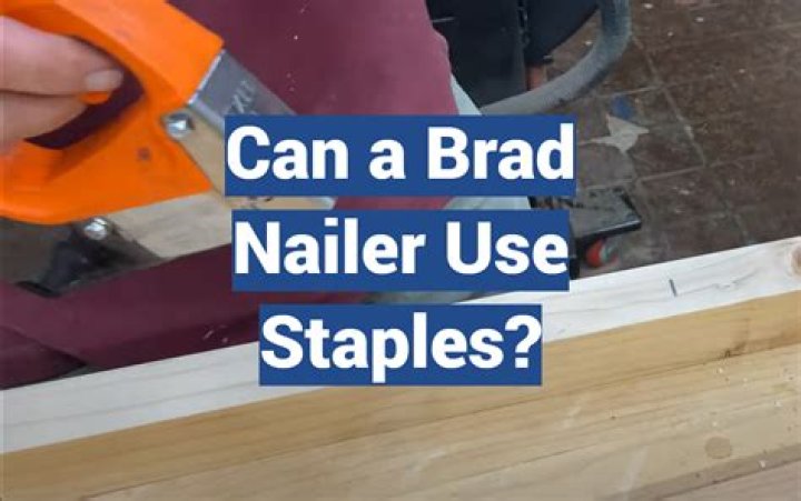 How do you put staples in a brad nailer?